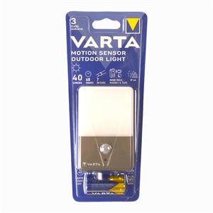 LED lampe med bevægesensor til udendørs lys.